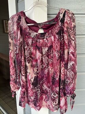 Michele Pink Paisley Women's Top